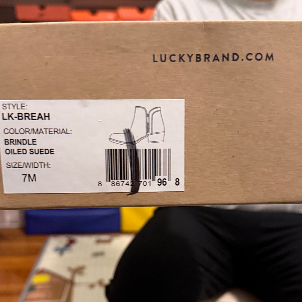 Lucky Brand Brindle Suede Ankle Boots